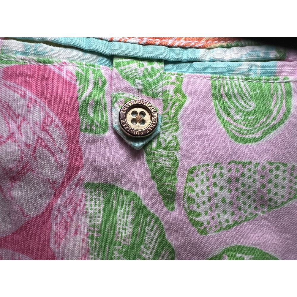 LILLY PULITZER (8) WHAT THE SHELL Patchwork-Capris-RESORTWEAR-Y2K-Classic-Luxury - Picture 5 of 14